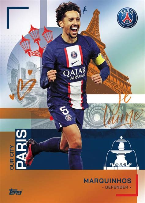 Topps Paris Saint Germain Official Team Set Soccer Cards