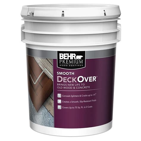 BEHR Premium DeckOver 5 Gal Solid Color Exterior Wood And Concrete