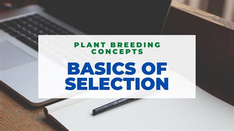 Plant Breeding Concepts Basics Of Selection Terms And Explanation