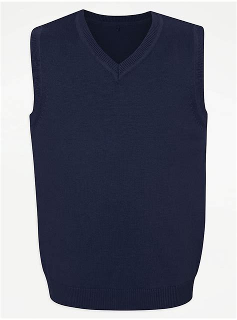 Navy V Neck School Tank Top School George At Asda