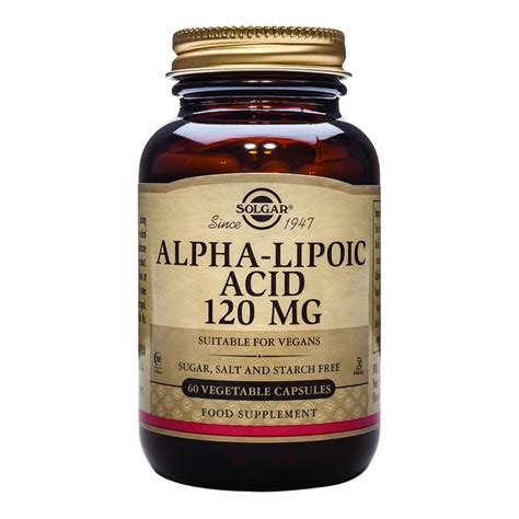 Solgar Alpha Lipoic Acid Energy X Mg Vegicaps