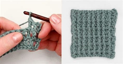 How to Double Crochet Front And Back Post Ribbing - #1 Easy