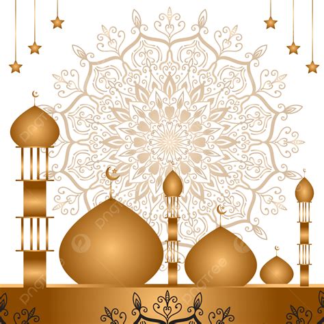 Masjid Islamic Mosque Vector Hd Png Images Islamic Border Gold Mandala