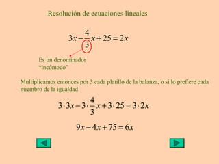 Ecuaciones Lineales PPT