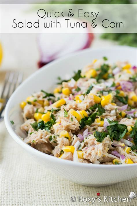 Quick And Easy Salad With Tuna And Corn Roxy S Kitchen