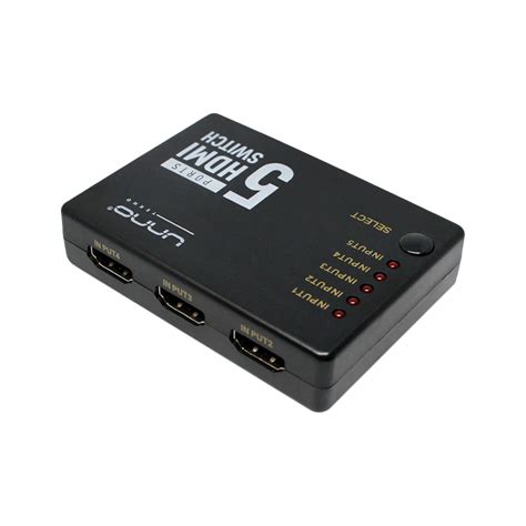 Switchhb Bk De Puertos K Hdmi Unno Tekno