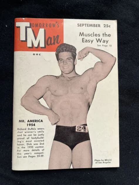 SEPTEMBER 1954 TOMORROWS Man Magazine Beefcake Posing Gay