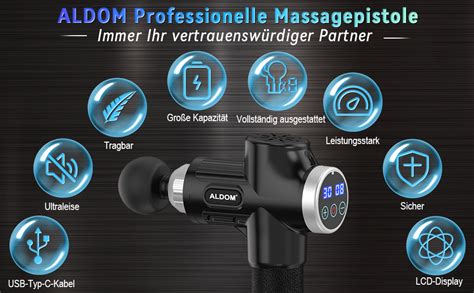 Massagepistole ALDOM Massage Gun Massagegerät Muskel Massage pistole