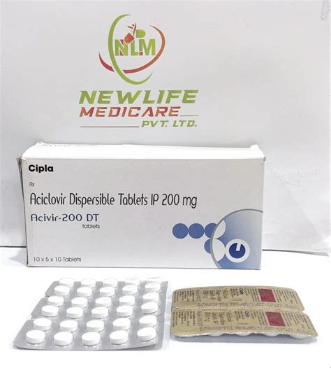 Aciclovir Tablets 200 Mg ACIVIR 200 At Rs 85 Stripe Aciclovir Tablet