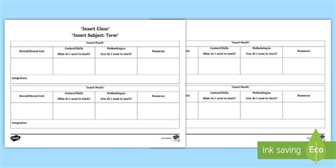 Long Term Editable Planning Template Teacher Made Twinkl