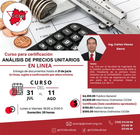 An Lisis De Precios Unitarios Colegio De Ingenieros Civiles Del