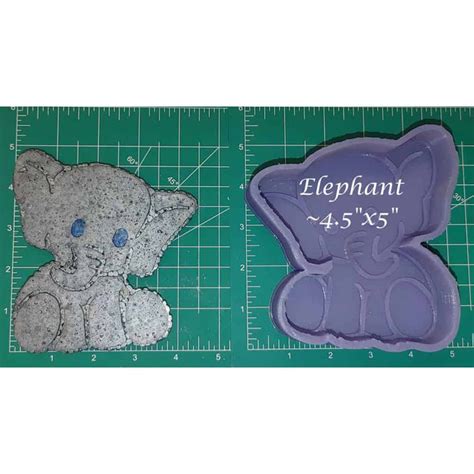 Elephant Silicone Freshie Mold Cozy Leopard Boutique