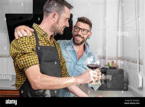 Gay Couple Cooking Together Hi Res Stock Photography And Images Alamy