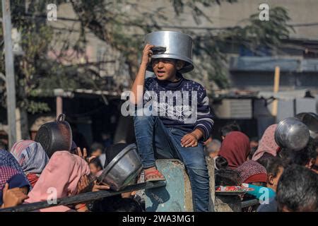 Gaza Gennaio Xinhua La Gente Aspetta Sollievo