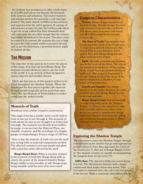 Shadow Temple - Elven Tower | Hommage Adventures | Dungeon Masters Guild