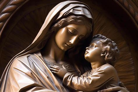 Statue Of Mary And Baby Jesus 23809242 Stock Photo At Vecteezy