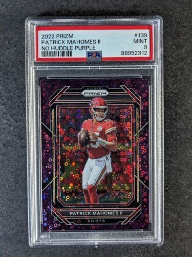 Panini Prizm Patrick Mahomes Ii Purple No Huddle Prizm Chiefs