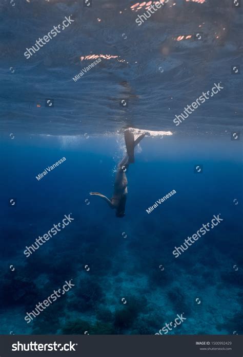 Sexy Girl Wearing Bikini Freediving Crystal 스톡 사진 1500992429 Shutterstock