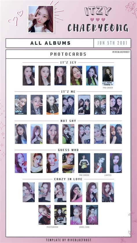 Chaeryeong Photocard Template