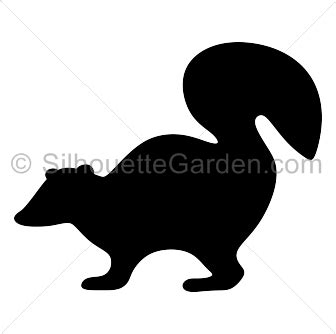 Skunk Silhouette - Free Clip Art, Printable, and Vector Downloads