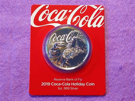 Coca Cola Santa Oz Fiji Silver Bullion Coin United Kingdom