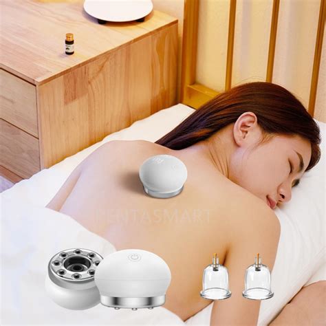 Electric Vacuum Suction Massage Device Led Display Scraping Cupping