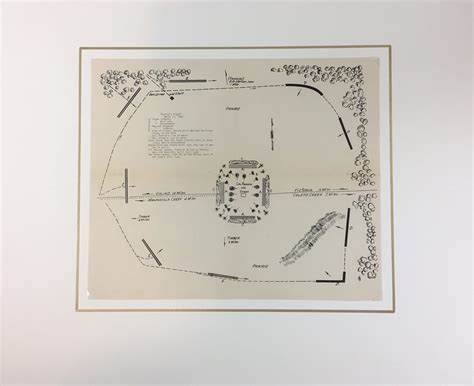 Battle Of Coleto Texas Revolution Military Map 1938 Original Art
