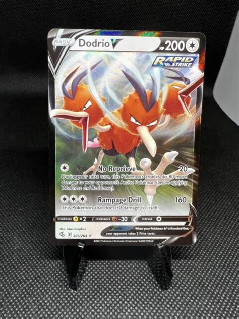 Pokémon TCG Dodrio V Fusion Strike 201 264 Holo Ultra Rare for sale