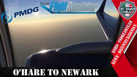 MSFS LIVE VATSIM PMDG 739 ER O HARE TO NEWARK KORD KEWR GSX