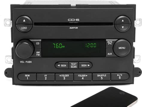 1 Factory Radio Am Fm 6 Cd Player W Bluetooth Compatible With 2007 Ford Expedition