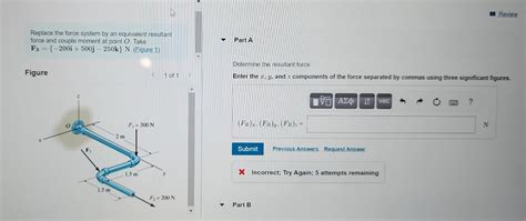 Solved Replace The Force System By An