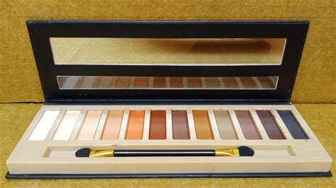 New NakedS 12 Color Eye Shadow Palette Color A Matte And Blush Brush EBay