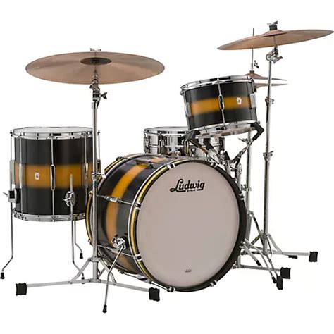 Ludwig Club Date 3 Piece Downbeat Shell Pack With 20 In Bass Drum