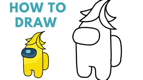 How To Draw AMONG US Characters - EASY - Step-By-Step - YouTube