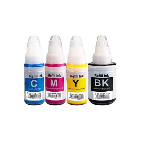 GI 190 Kit De Tinta De Recarga Premium Para Canon Gi190 Pixma G1100