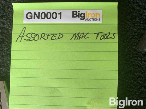 Mac Tools Locking Pliers Bigiron Auctions