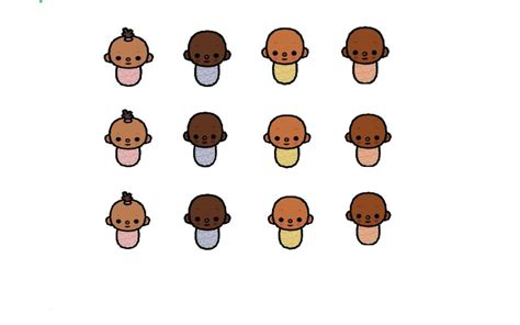 An Image Of Many Different Faces In The Shape Of People S Heads