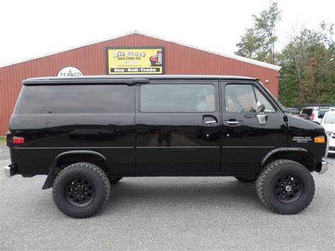 1995 Chevrolet G30 1 Ton 4x4 Cargo Van Black Cars And Trucks For Sale In Johnstown