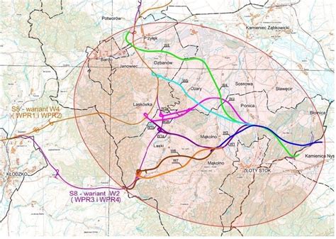 Nowa obwodnica Złotego Stoku Oto warianty planowanej drogi Gazeta
