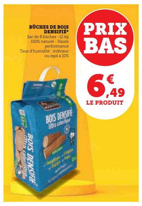 Promo B Ches De Bois Densifi Chez Hyper U Icatalogue Fr