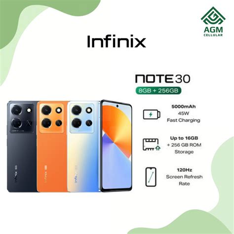 Jual HANDPHONE INFINIX NOTE 30 RAM 8GB/256GB (Obsidian Black ...