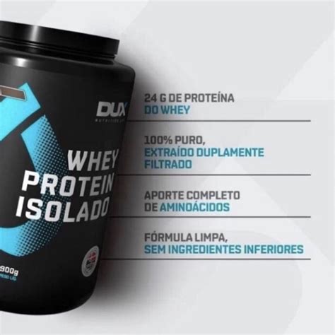 Whey Protein Isolado Pote 900g Dux Fit House