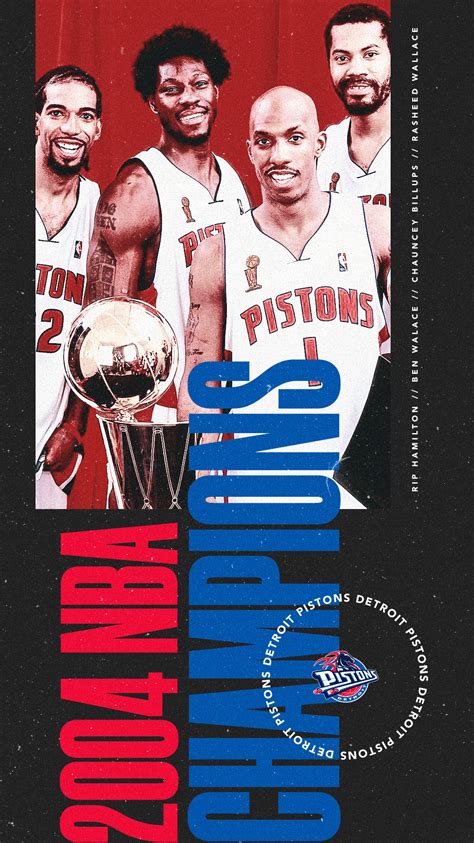 2004 Nba Champions Detroit Pistons On Behance