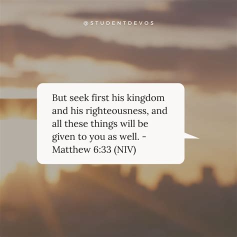 Matthew 6 33 Devotions For Teenagers And Youth