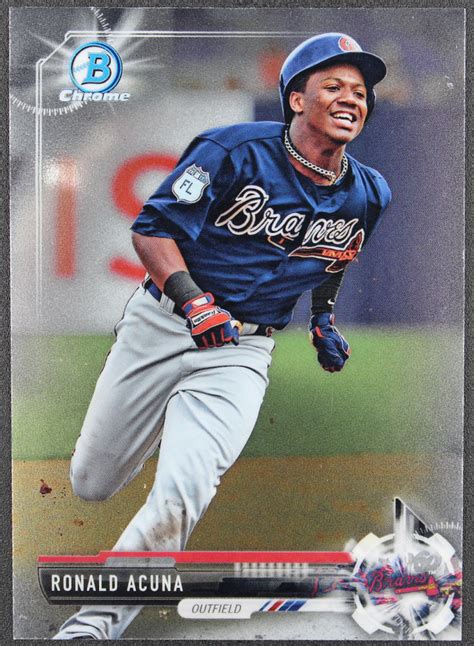 Ronald Acuna Bowman Chrome Draft Bdc Pristine Auction