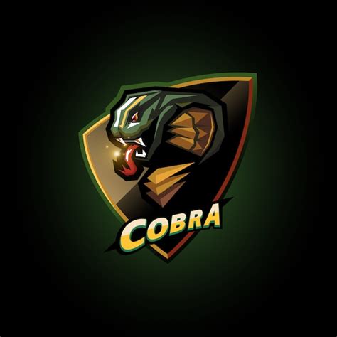 Design De Logotipo De Cobra Esports Vetor Premium