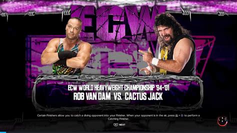 Wwe K Fmp Episode Match Ecw World Title Cactus Jack Vs Rvd