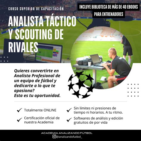 Curso Analista T Ctico Pro De F Tbol Y Scouting De Rivales Walter