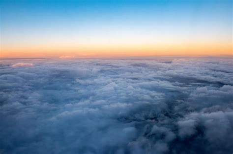 Premium Photo | Clouds in the sky airplane