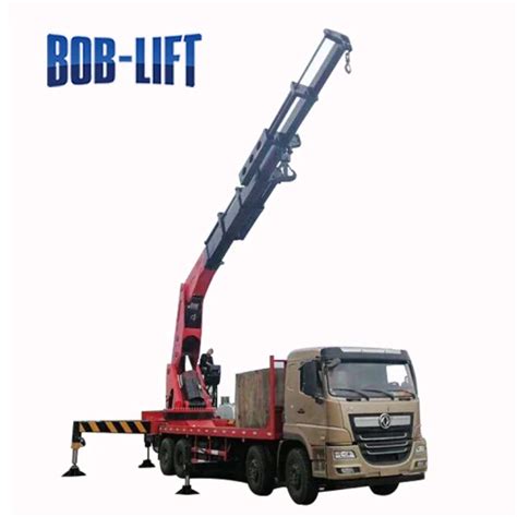 20 Ton Knuckle Boom High Up Truck Crane With Remote Radio Control